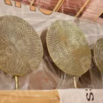 Collection of Decorative Brass Wall Plates - Log, colour and B&W