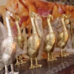 A Collection of Decorative Brass Duck or Swan Figurines - Log, colour and B&W