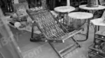 Handcrafted Chair - Log, colour and B&W - Image 2