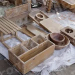 Handicraft Item - Log, colour and B&W