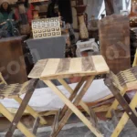 Handicraft Tablet and Chair - Log, colour and B&W