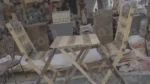 Handicraft Tablet and Chair - Log, colour and B&W - Image 3