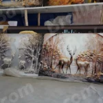 Painting - Log, colour and B&W