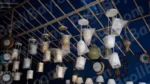 Light Lamp in a Shop - Log, colour and B&W