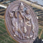 Radha Krishna Board - Log, colour and B&W