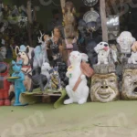 Toys in a Shop - Log, colour and B&W