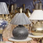 Light Lamp in a Shop - Log, colour and B&W