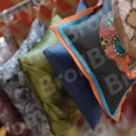 Decorative Throw Pillows  - Log, colour and B&W