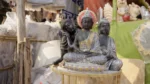 Small Budhha Statue - Log, colour and B&W