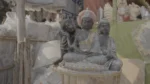 Small Budhha Statue - Log, colour and B&W - Image 3