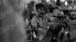 Man sitting in a Cycle Rickshaw - Log, colour and B&W - Image 2