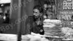 Man Making Paratha (Bread) - Log, colour and B&W - Image 2