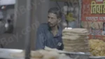 Man Making Paratha (Bread) - Log, colour and B&W - Image 3