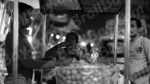Women Eating Paani Puri (Water Ball ) Log, colour and B&W - Image 2