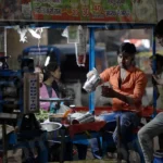 Selling Sugar Cane Juice - Log, colour and B&W