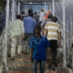 People Are Walking on a Stairs - Log, colour and B&W