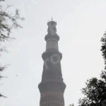 Qutub Minar Upper Part - Log, colour and B&W