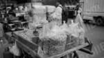 Local Snacks on a Street Stall - Log, colour and B&W - Image 2