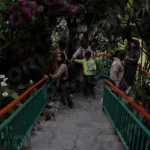 People Climbing Stairs -Log, colour and B&W