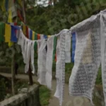 Tibetan Prayer Flags - Log, colour and B&W