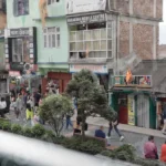 Gangtok Market - Log, colour and B&W