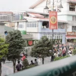 Gangtok Market - Log, colour and B&W
