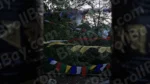 Tibetan Prayer Flags - Log, colour and B&W
