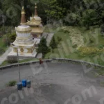 Monastery/Stupa - Log, colour and B&W