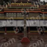 A Monastery - Log, colour and B&W