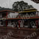 Monastery inside View - Log, colour and B&W