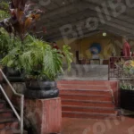 Monk Walking in a Monastery - Log, colour and B&W