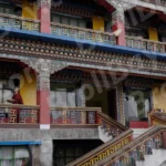 A Monk Studying in Monastery - Log, colour and B&W