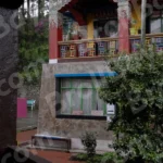 Monk is Walking and Standing in Monastery - Log, colour and B&W