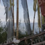 Prayer Flags in Gangtok - Log, colour and B&W