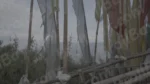 Prayer Flags in Gangtok - Log, colour and B&W - Image 3