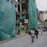 People Taking Picture and Walking In a Local Road - Log, colour and B&W