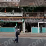 People Walking on Market Road in Gangtok - Log, colour and B&W