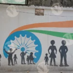 Art on Wall - Log, colour and B&W