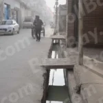 Drainage Channel for Managing Water in a Street - Log, colour and B&W