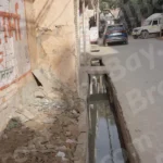 Drainage Channel for Managing Water Log , colour and B&W