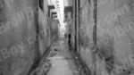 A Narrow Street - Log, colour and B&W - Image 2