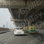 View of Traffic on Road - Log, colour and B&W