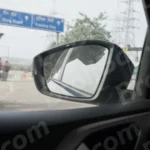 Car Side Mirror View - Log, colour and B&W
