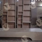 Carpenter Fixing Plywood - Log, colour and B&W