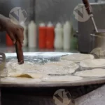 Making Paratha Bread - Log, colour and B&W