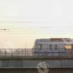 Delhi Metro Train - Log, colour and B&W